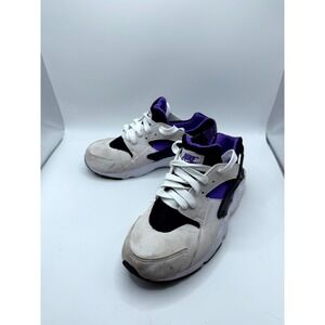 Nike Huarache Run PS Purple Punch 704949-117 Kids 2 Sneaker White Neoprene Shoes